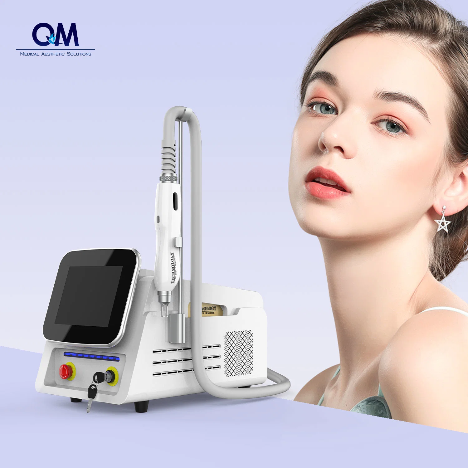Beauty Laser Treatment Equipment Q Switched ND YAG Tattoo Removal Machine