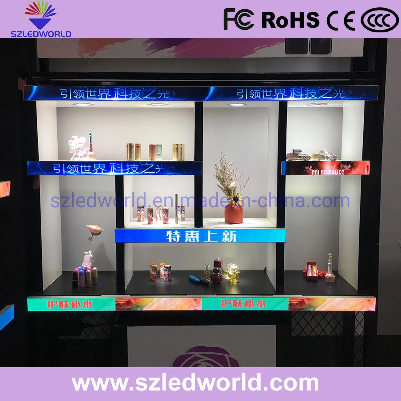 P1.25 Indoor COB Retail Shop Digital Shelf LED Sign Display for Super Market