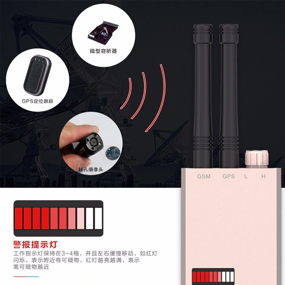 Scanner de sinal sem fio GSM Finder Dispositivo Detector RF Sensor de Alarme de Segurança de Detecção de microondas encontrar cofre proteger