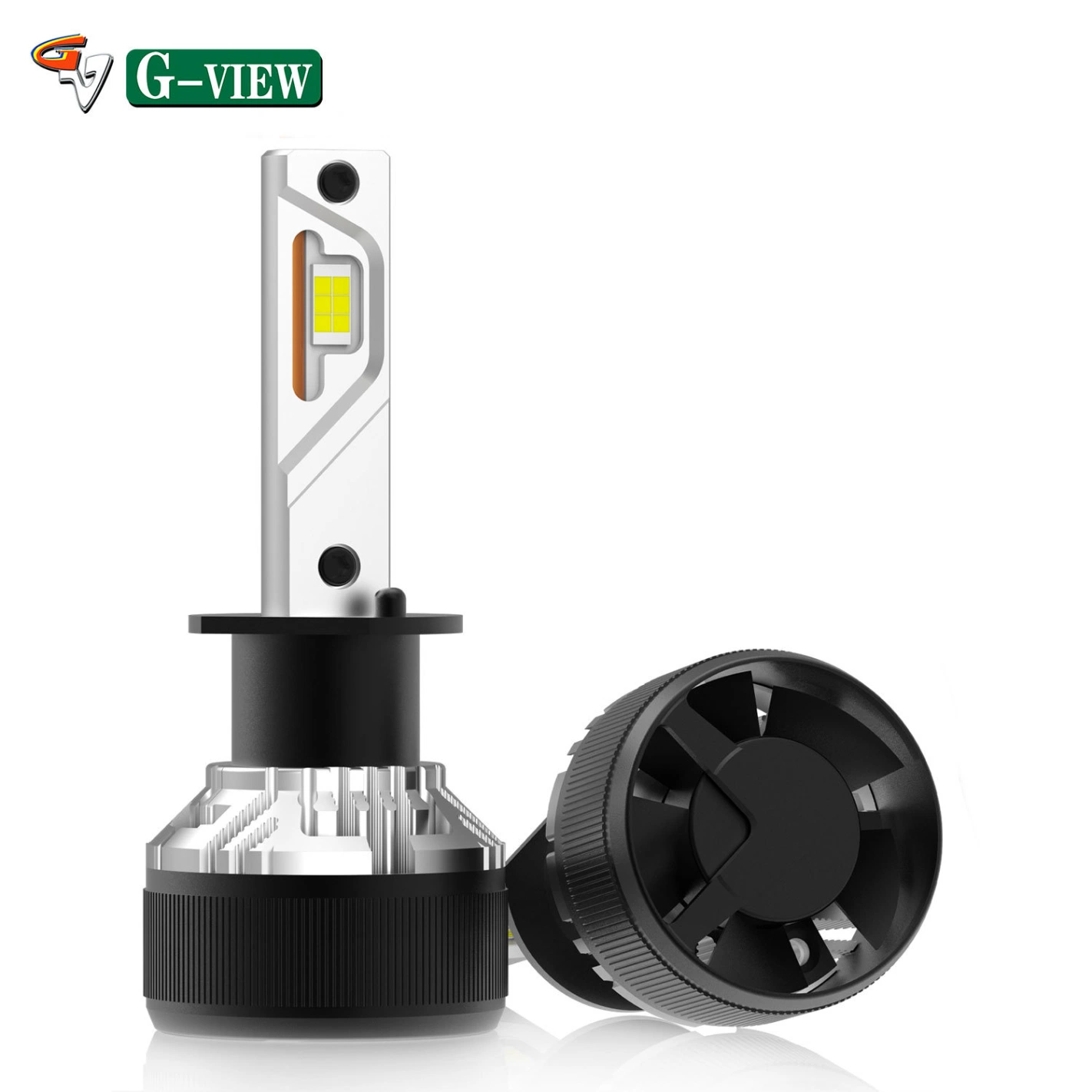 مصباح المصابيح الأمامية من نوع 9004 بنظام الإضاءة الأوتوماتيكية Gview G12W إضاءة LED للمصابيح الأمامية بقيادة سيارات السيارة