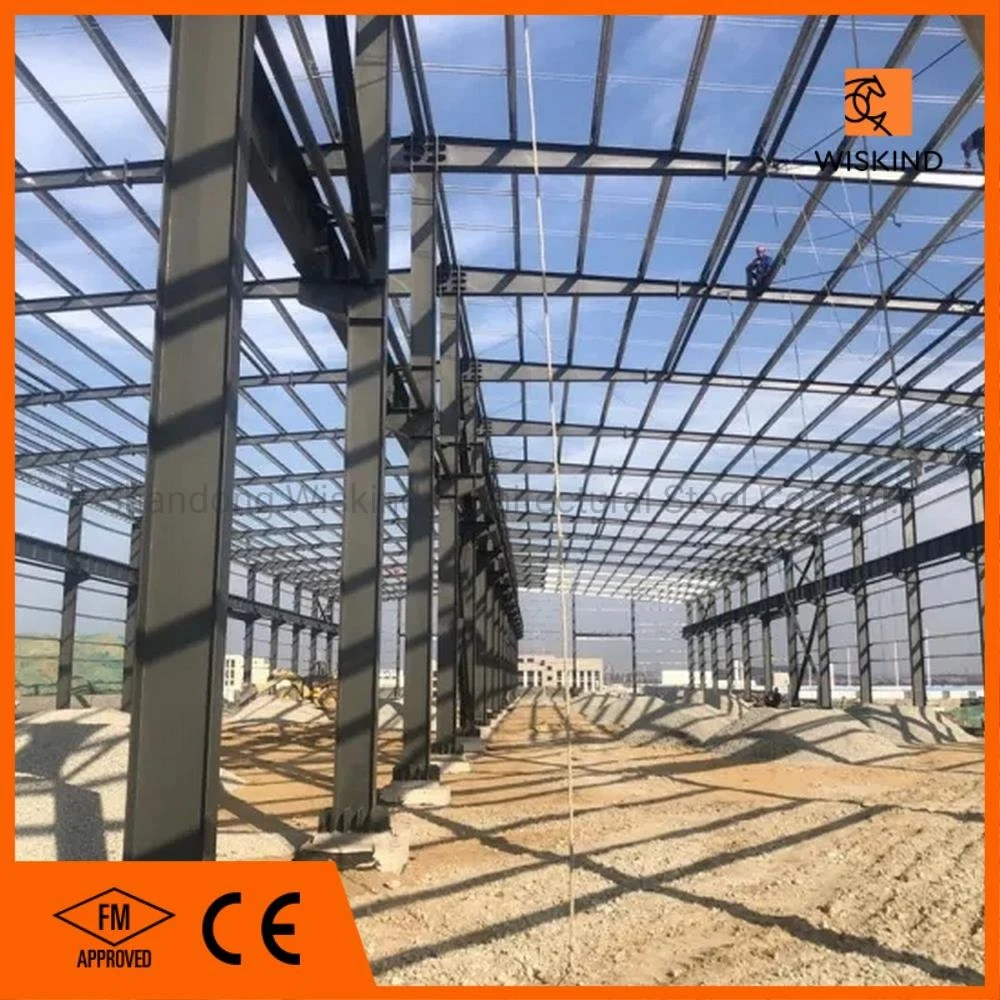 Q345b Metal Prefabricated Houses Steel Structure Buildings for Workshops/Warehouses with Beam Crane