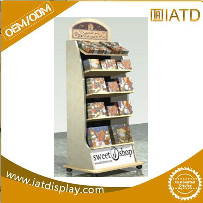 Pop up Tienda Supermarket Display Melamina Madera Libro estante