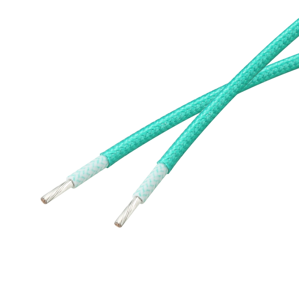 Awm3215 Silicone Rubber 18AWG 200c 600V FT2 7/0.39 Green Color