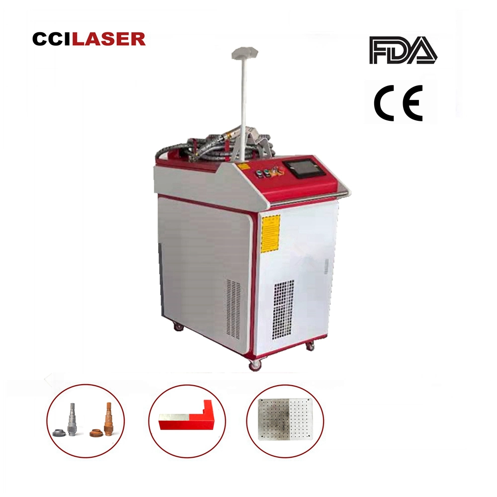 Hot Sell 1000W 1500W 2kw 3 in 1 Handheld Fiber Kontinuierliche Laser-Reinigung Schneide-Schweißmaschine mit Drahtzuführung