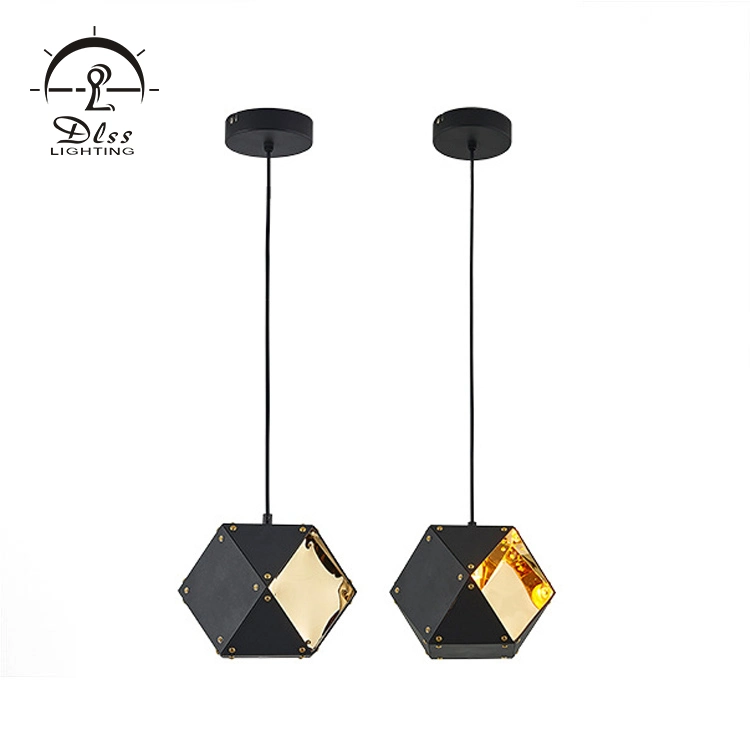 Black&Gold Cubic Modern Chandelier for Decoration Pendant Light