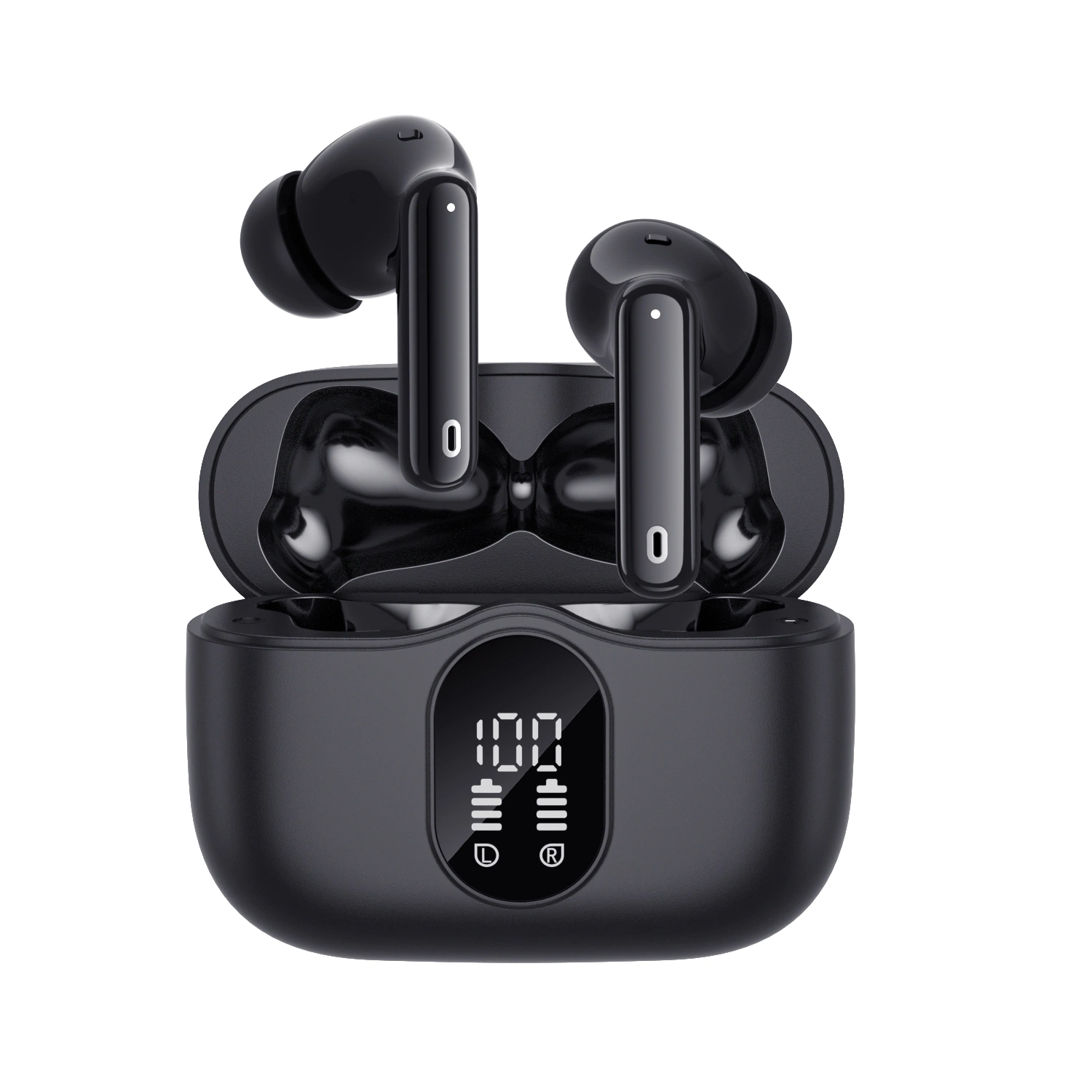 Active Noise Cancelling Touch Control Earbuds True Wireless TWS Earbuds ANC+ ENC Earphone with Battery Display