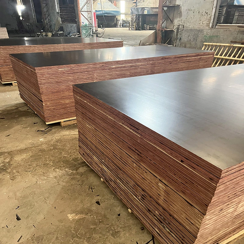 Commercial Birch Hardwood Core Brown Film Faced Board Construction for Formwork Plywood Decking Korea Japan Market