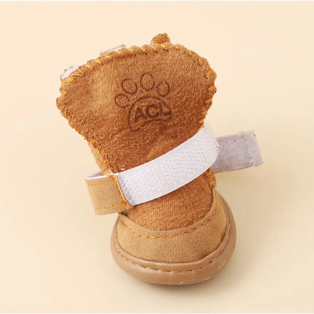 Hundeschuhe Rosa warme Lammwolle Pet Shoes für Hunde Puppy Pet Schuhe &amp; Socken