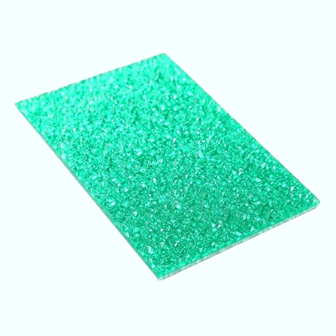 Diamond Embossed Polycarbonate Plastic Sheet, Multi-Color Selection Frosted Cloud Transparent Plastic