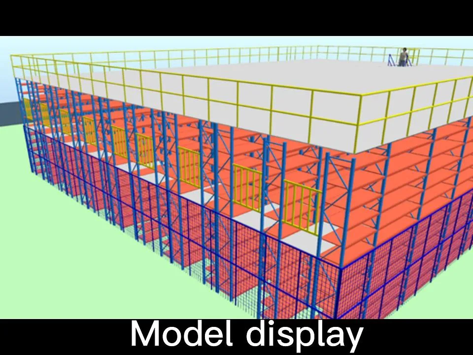 Steel Metal Mezzanine Platfrom Steel Structure Mezzanine Rack Warehouse Storage Shelf System