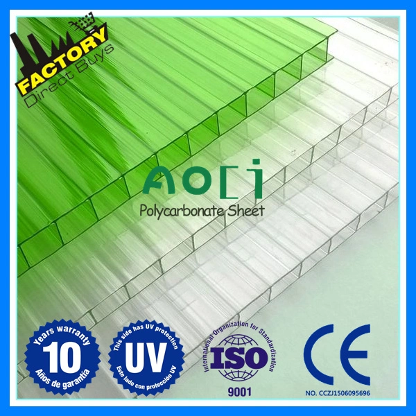 8mm UV-Protected Twin-Wall Polycarbonate Sheet