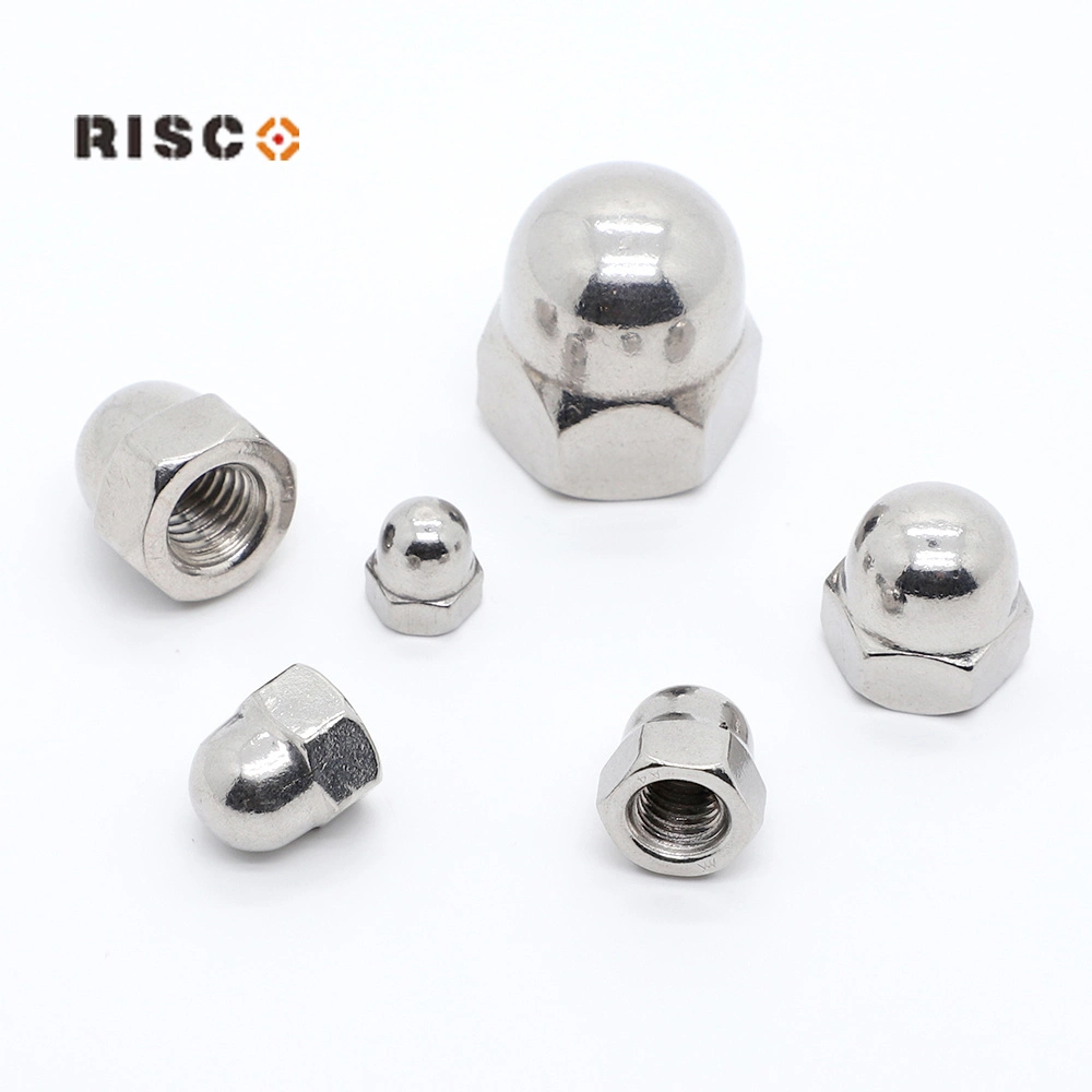 Fastener DIN1587 304/316 A2 A4 Full Size in Stock Manufacturer Cap/Spring/Coupling/Hex/Flange/Cap/Dome/Lock Nut