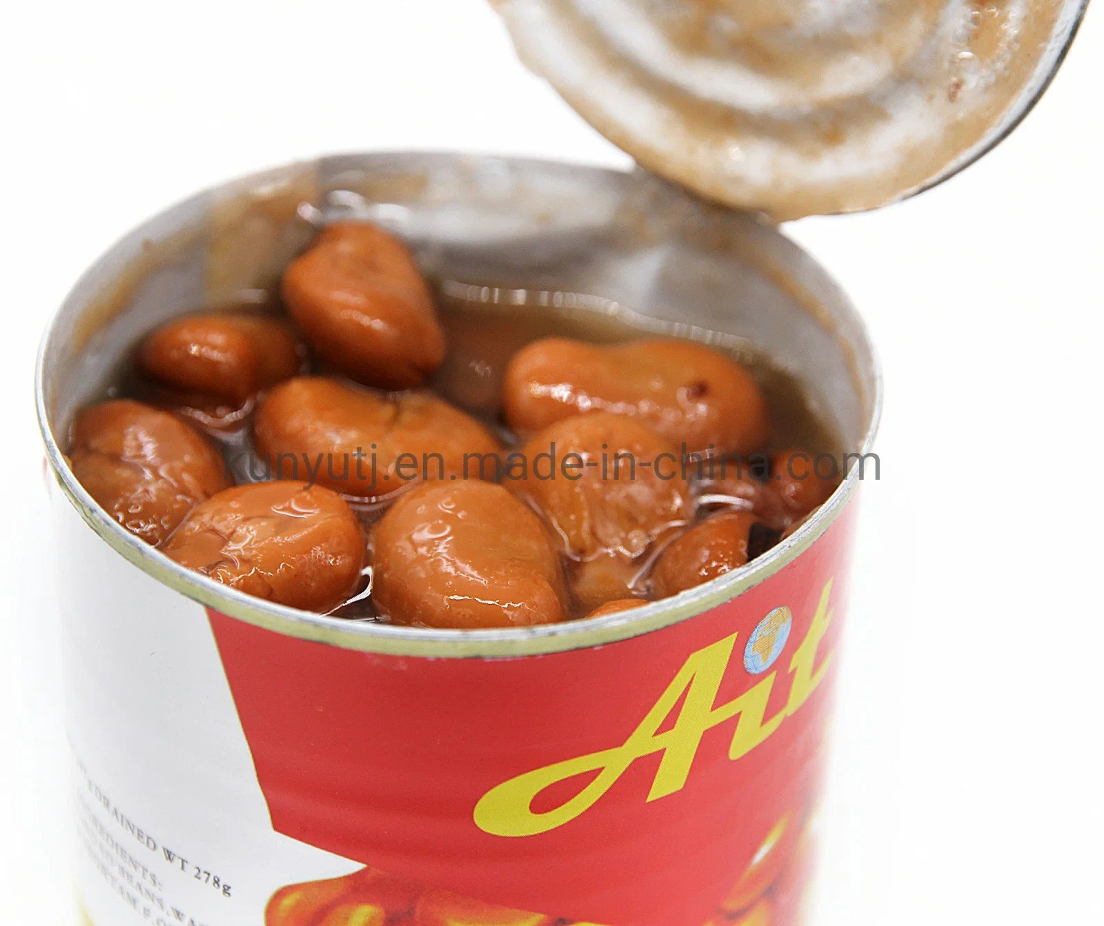 Health Food Canned Broad Beans Canned Foul Beans with White Inside Tin