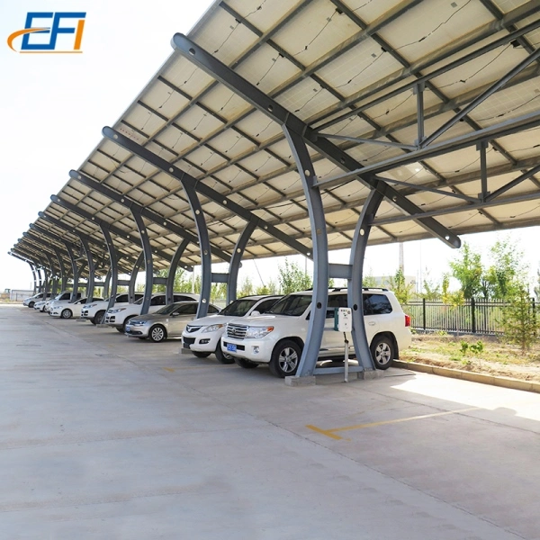 Carport solar Soporte estructuras montado sistema PV techo solar Carport Sistema