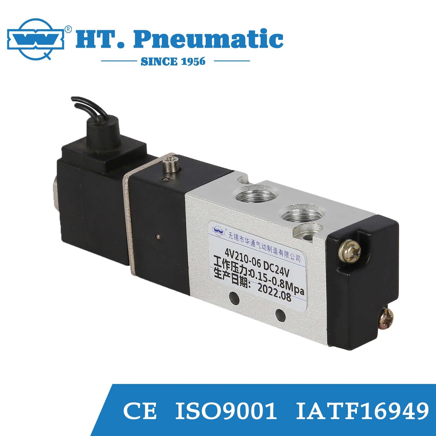 Metallurgy Industry Applied 4V130-06 Electromagnetic Air Stainless Steel Solenoid Valve