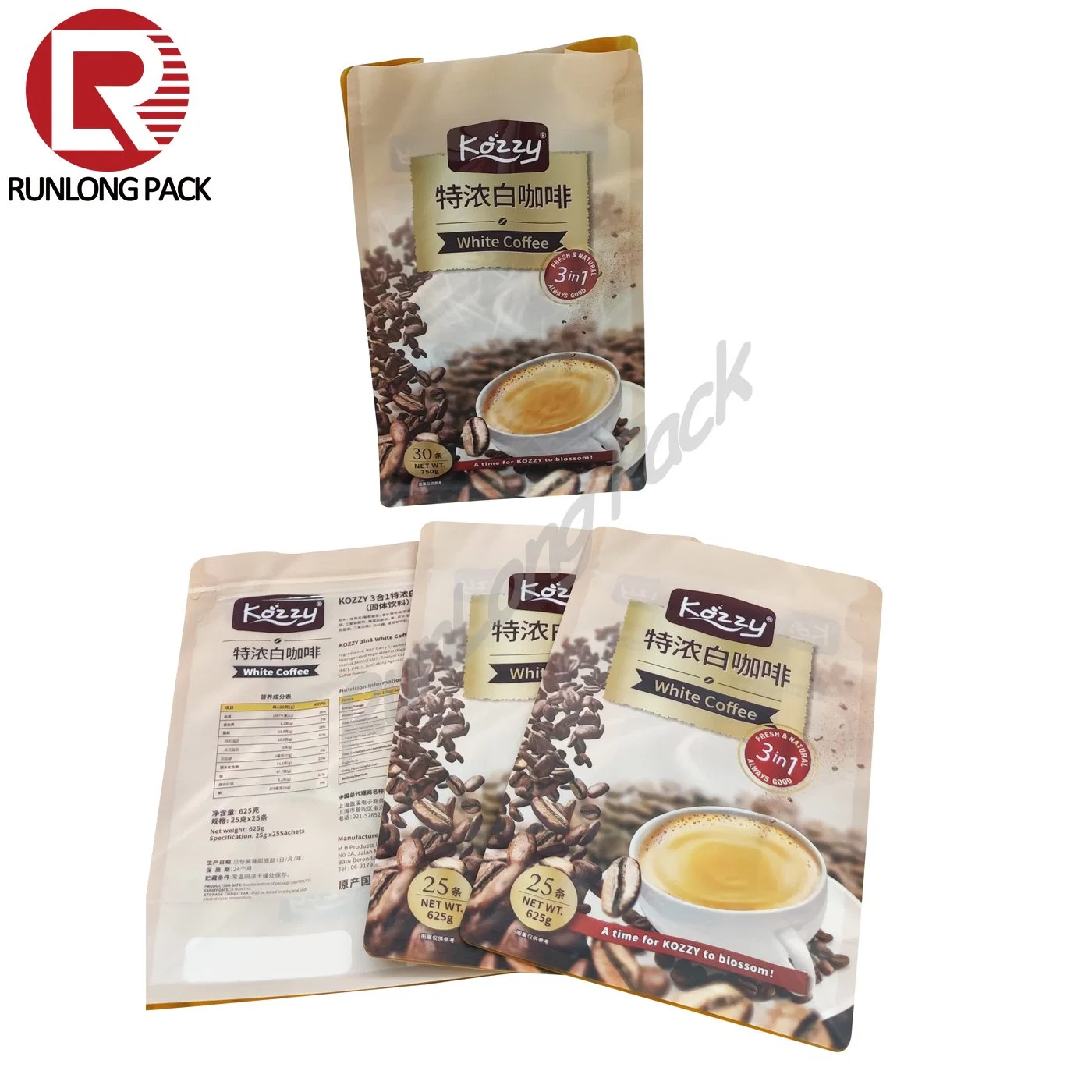 Großhandel Custom Printed Laminating Kunststoff Beutel Kaffee Lebensmittel Verpackung Film Rollen