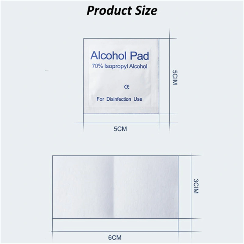 Fabrik Isopropylalkohol Desinfektionsmatte und Alkoholtupfer