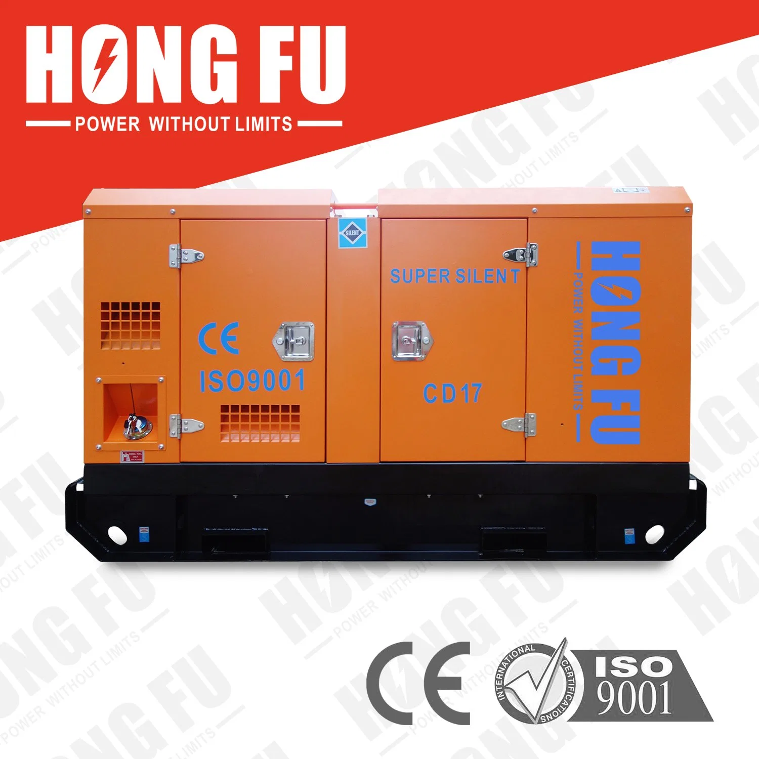 50/60Hz 10kVA-2500kVA Open/Silent Industrial Electric Power Diesel Generator with Cummins Perkins Deutz Doosan Lovol Baudouin Engine Stamford Hongfu Alternator