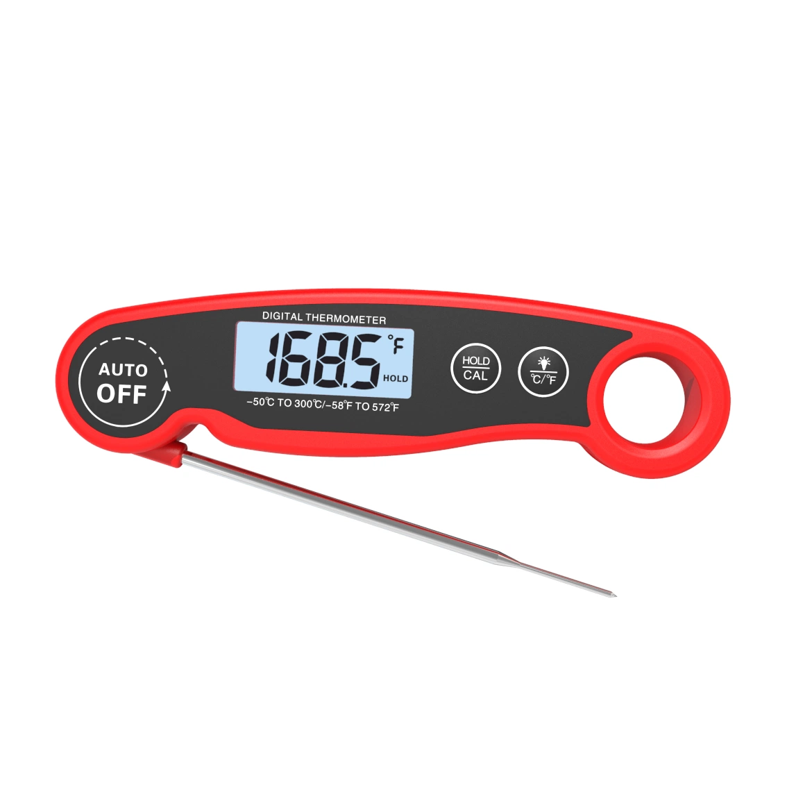 Wholesale/Supplier Portable LCD Display Digital Electronic Foldable BBQ Cooking Meat Grill Thermometer