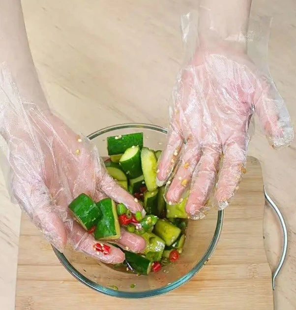 Nuevo Hogar Cocina productos biodegradables guantes desechables de plástico que hace la máquina