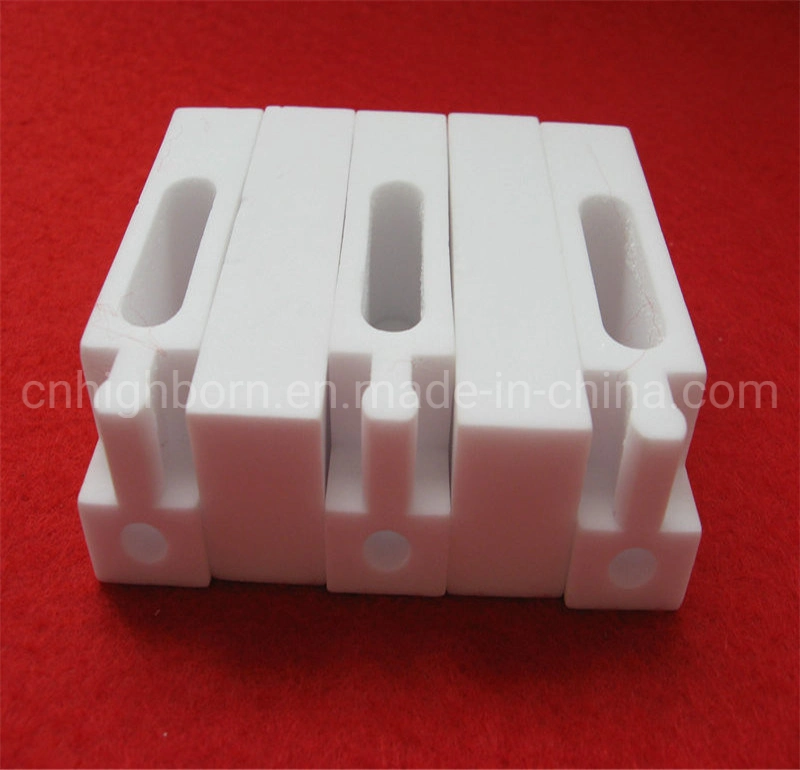 Customized Excellent Precision Machining 99.5% Al2O3 Wear Resistance Electrical High Alumina Ceramic Insulator Block Parts