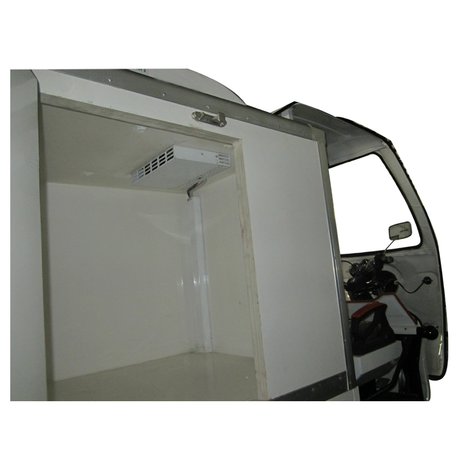 Integrated Fresh Keeping Factory Frozen Ice Cream Battery Driven Electric 1.5 Cubic Meters Tricycle Refrigeration Unit