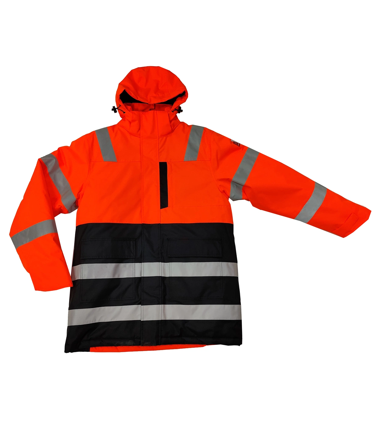 Hot Sale New Design Hi Vis Waterproof/Windproof Workwear Jacket with Reflective Tape