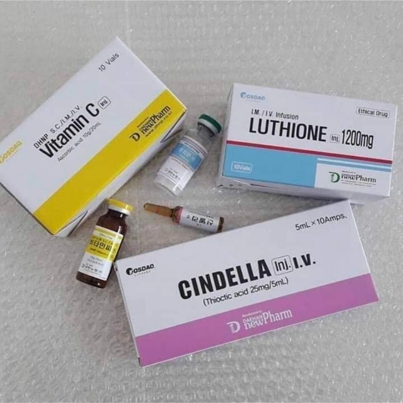 Cindella Glutatión 50ml Luthiona Vitamina C blanqueando producto de Cosmetice de inyección de incision Corea