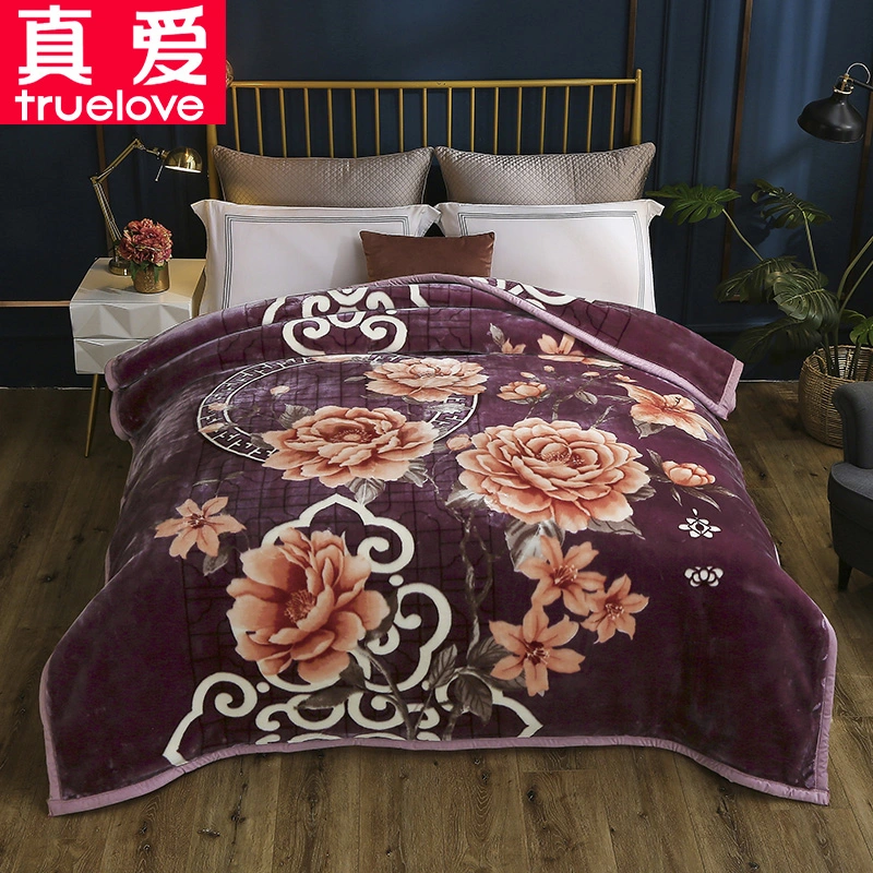 China Minky Startseite Winter Hochzeitsfestival Raschel Polar Fleece Bett Decken Truelove Blume Floral Tier Flanell Bewölkt Sherpa Mink Koreanisch Hersteller Von Pauschalangeboten