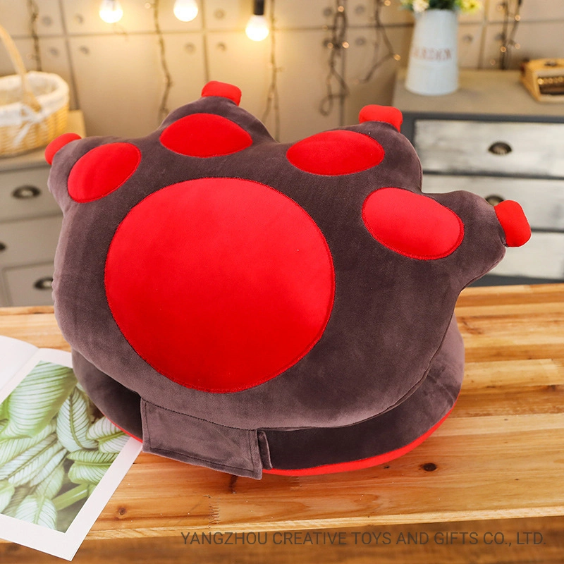 Super doux Cat pieds coussin d'oreiller de nouvelle conception de la forme la Saint Valentin cadeau