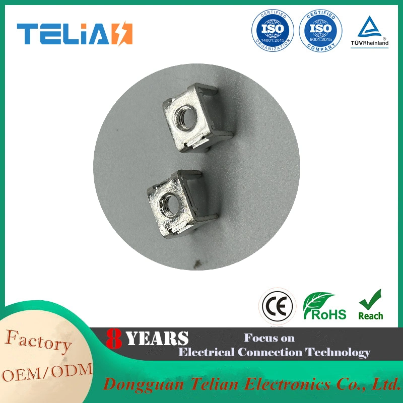 50A Solder Copper Terminal, PCB Wire Connector M4 Screw Terminal Block, Big Current Pressure Riveting Nut Terminal