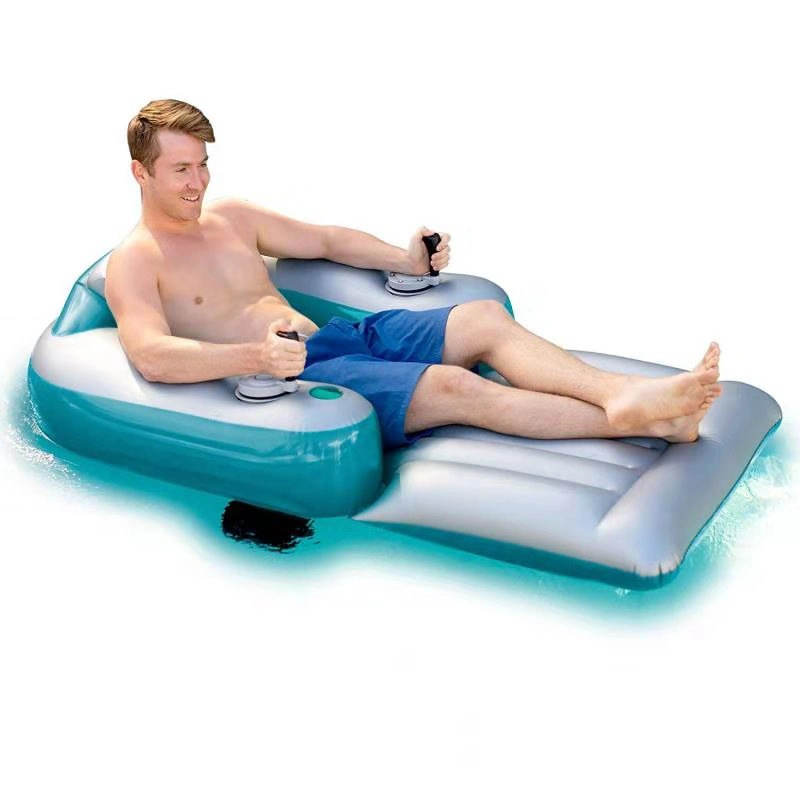 Multi Functional Inflatable Floating Row PVC Water Adult Lounge Chair Water Park Floating Bed