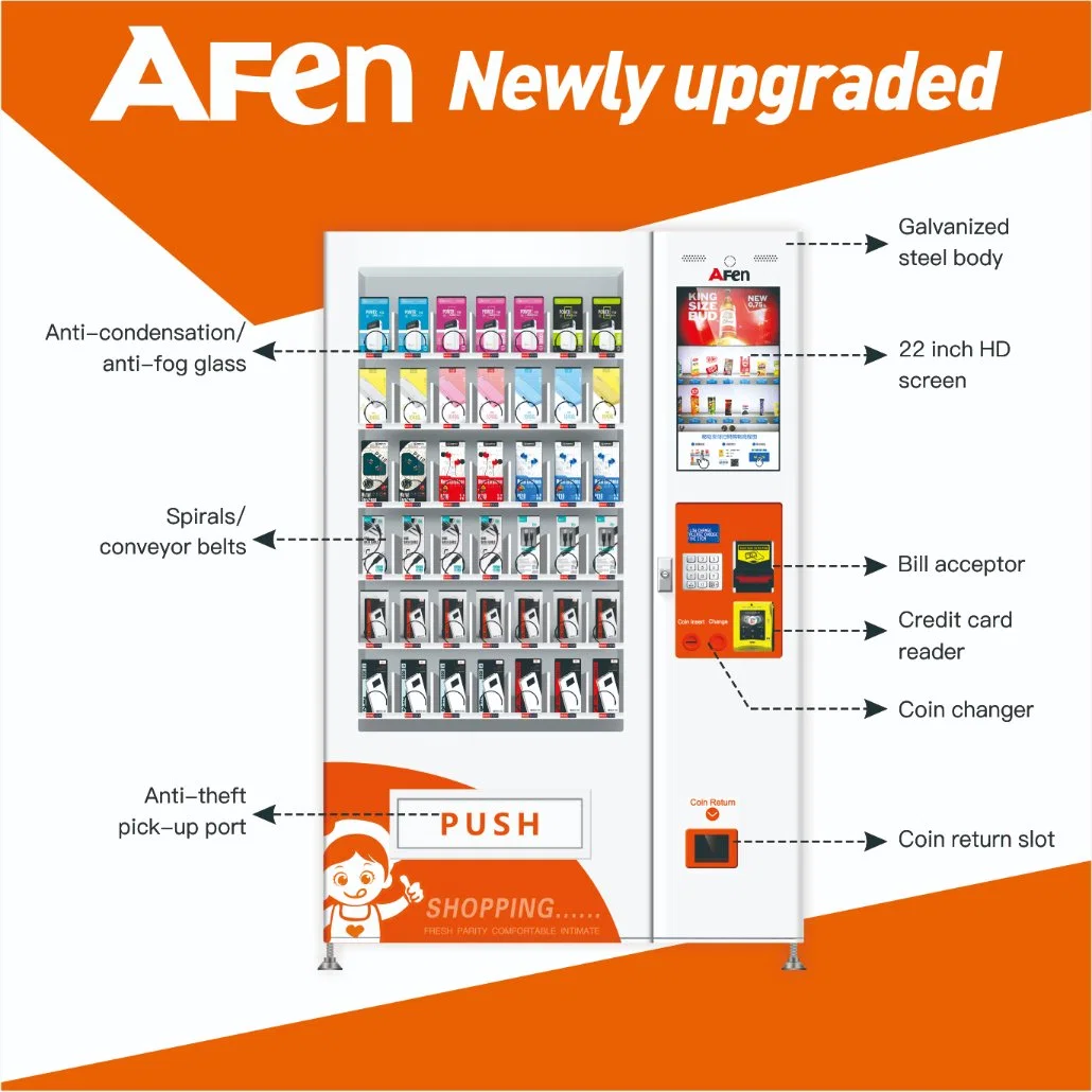 Afen Advertising Screen Digital Glove Vending Machine Dispense Sex Products From Leading China Manufacturer