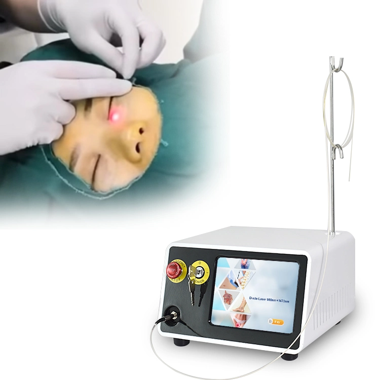 Lipolyse Plastische Chirurgie Lipolyse Liposuktion Endo Fiber Laser Haut Gesichtsbehandlung Anheben der Laserdiode 980nm 1470nm