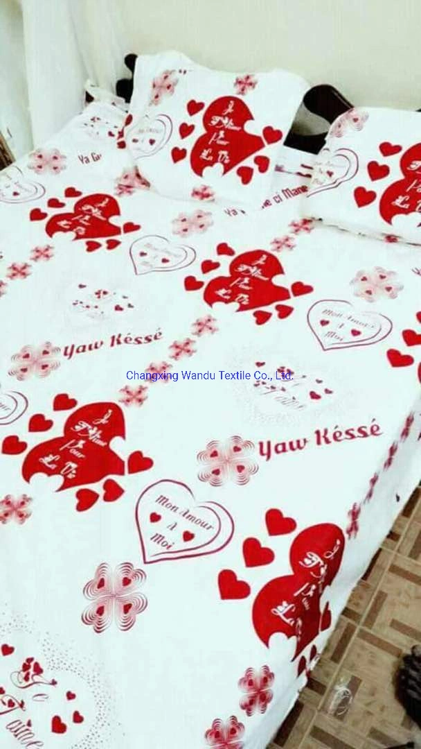 China Export Textile Company, 100% Polyester Fabric Bedsheet, Printing, Dyeing, Bleaching Hotel Linen Supplies, etc.