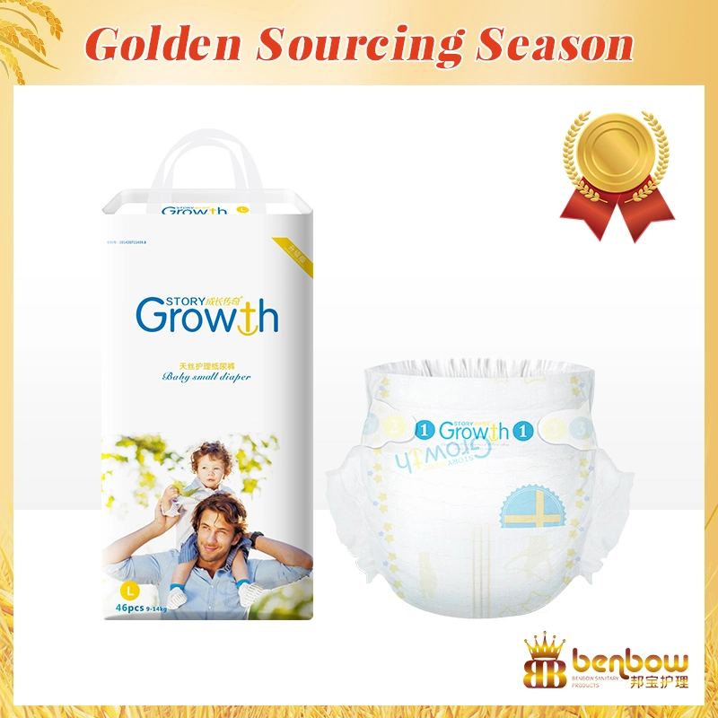 Top Quality Factory Wholesale Growth Story Skin-Friendly Soft Silky Nursing Care for Baby Disposable Baby Diapers