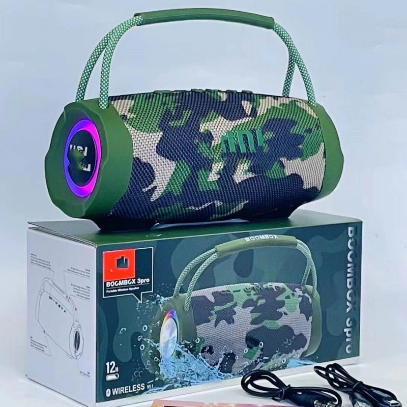 Customized Portable Boombox 3 PRO Wireless Bluetooth & WiFi Speaker Dust and Waterproof Camouflage