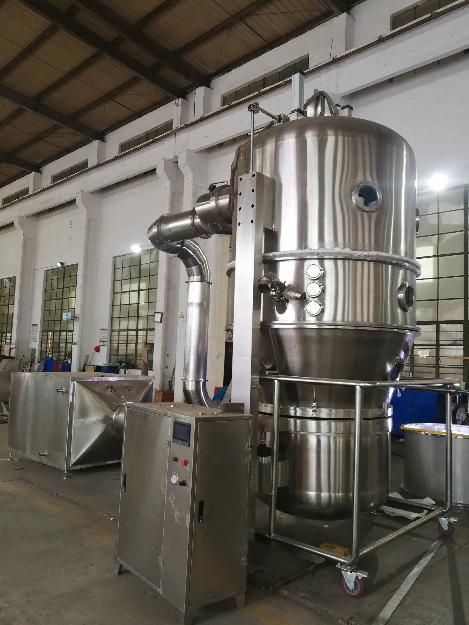 Pharmaceutical Vertical Fluid Bed Dryer with Drying Equipment