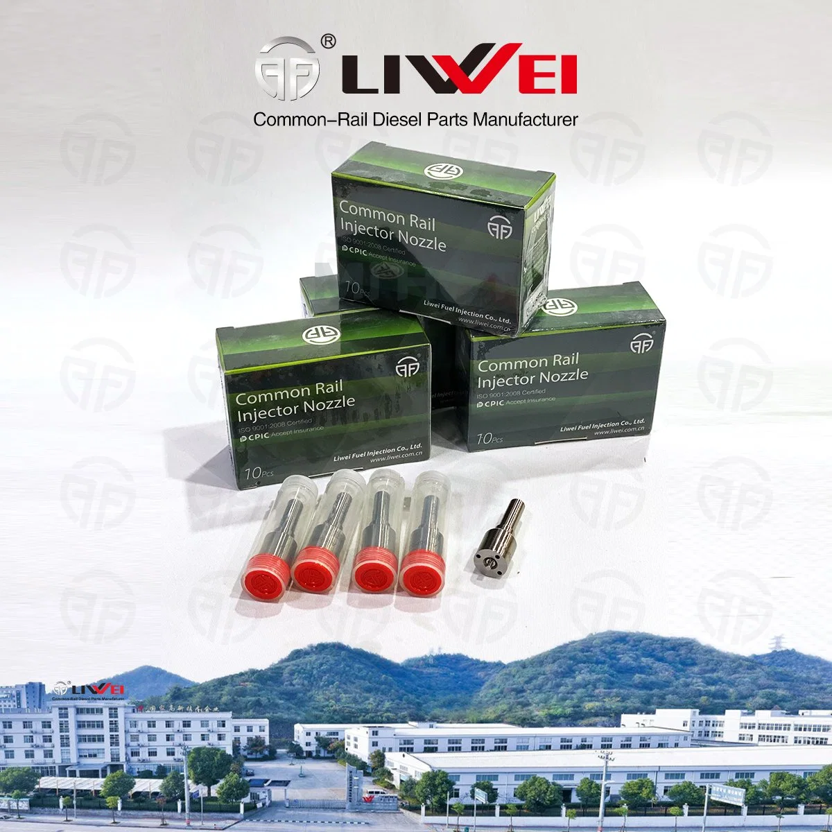 Liwei Brand Common Rail Diesel Nozzle DLLA155P970 for Injector 095000-673# / 753# 095000-771# / 973# / 978#23670-51020/59025/51030/23670- for Toyota Land Cruise