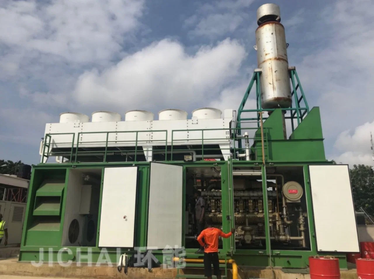 1MW 2MW 5MW 10MW Diesel + Gas Dual Fuel Genset Gas Power Anlage/LNG Erdgas LFG MSW Gasgenerator 500kw 700kw 800kW