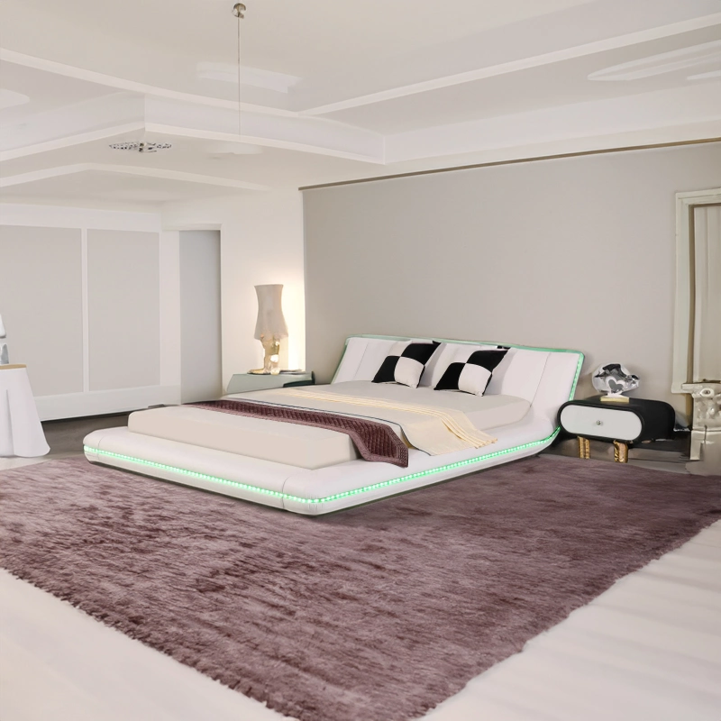 Modern Flat Huayang Customized Beds Home Bed Bedroom Furniture Set Hot