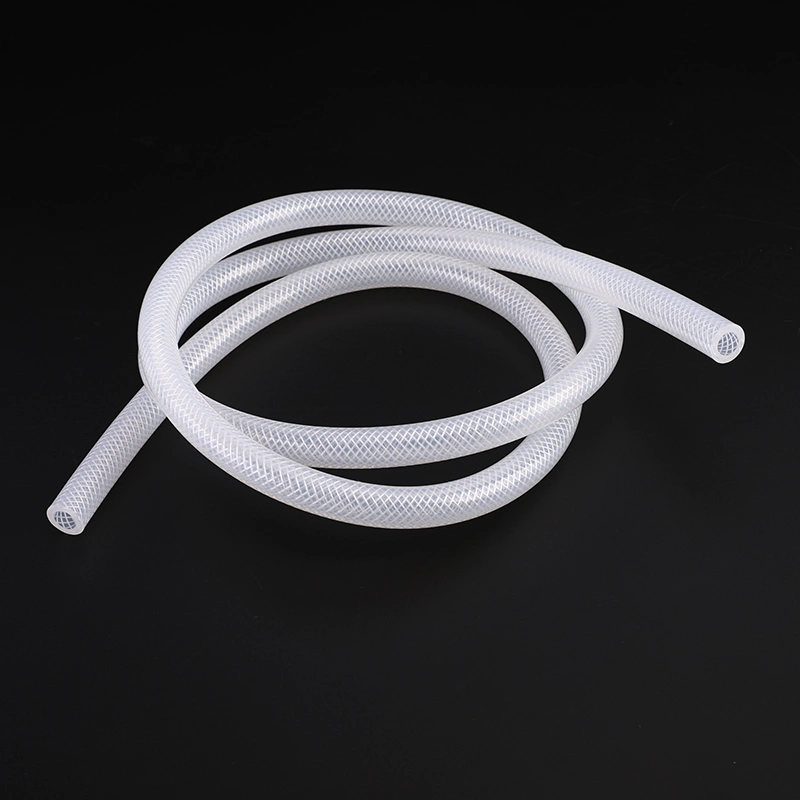 High quality/High cost performance  Food Grade Silicone Braiding Hose Tubing Silicone Woven Tube Pipe