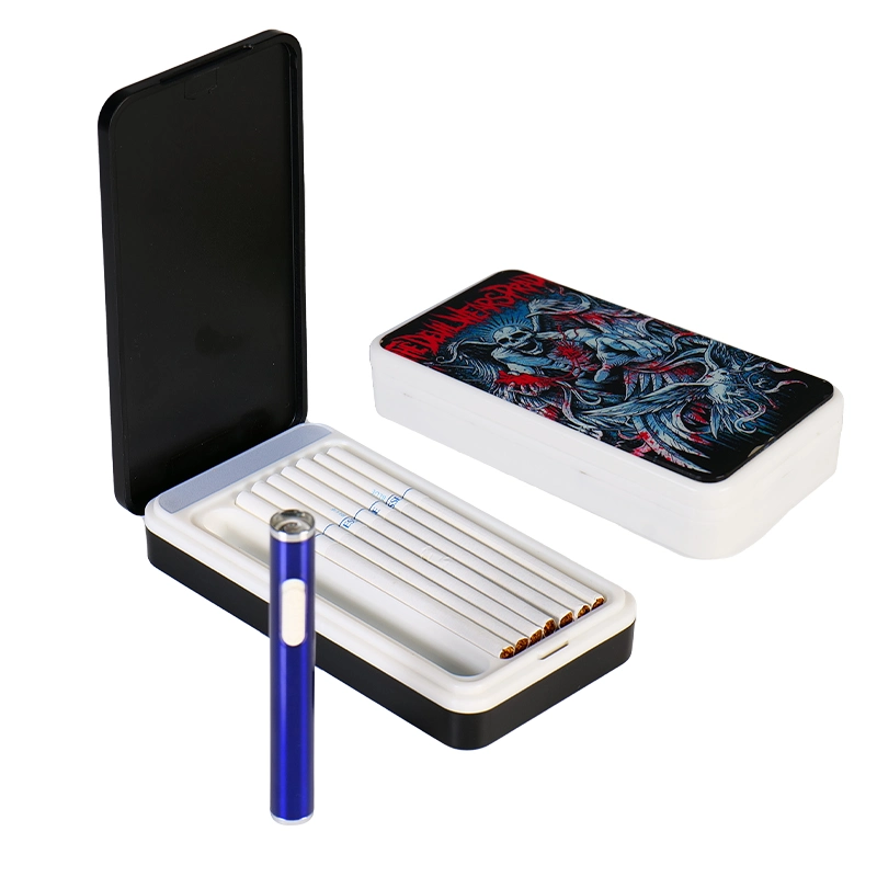 Zigarettenhalter Case Glow in dunklen Ladebox Box für Raucherzubehör