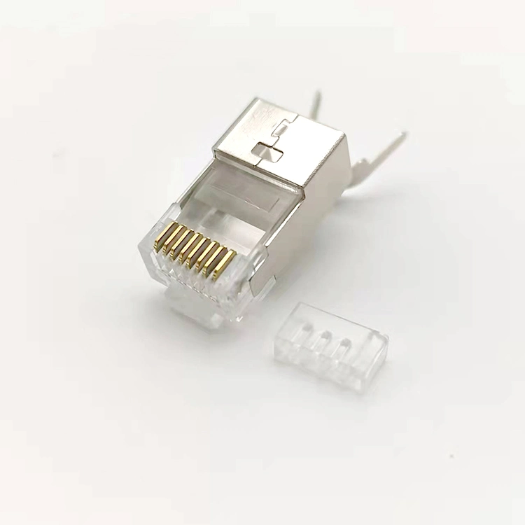 Cat7 Plugs Shielded 8p8c Keystone Male Female Ends Network Cat8 Plug Connector Ethernet Jack UTP FTP RJ45 Connector