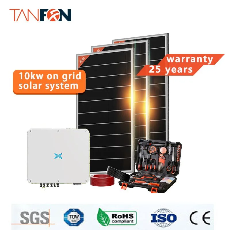 10kw Complete on Grid 5kw 15kw Home Module Kit Price 10kw 12kw 10kVA 20kw Panel Set 100kw PV Power Solar Energy on Grid Solar System