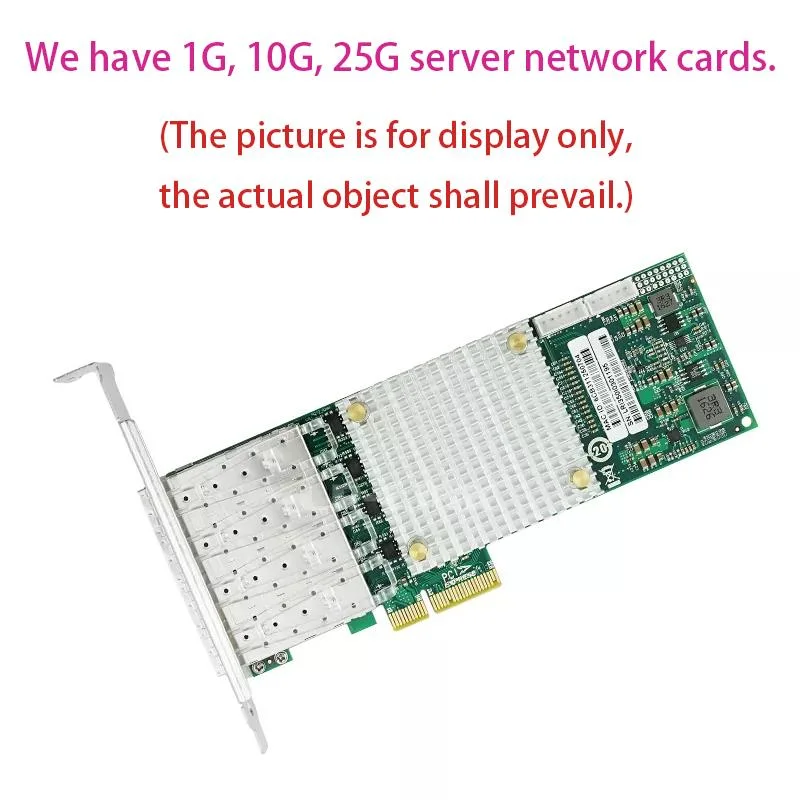 Tarjeta Ethernet para servidor 1GB Puerto eléctrico Intel I350 de doble puerto RJ45 Tarjeta de red PCIe 2.0X4