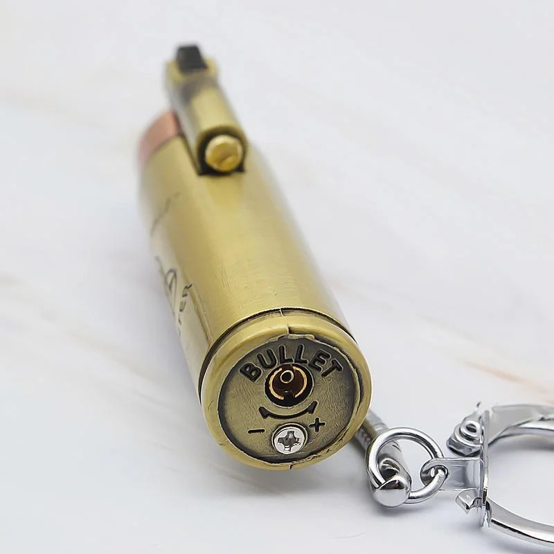 Key Buckle Bullet Torch Turbo Lighter Metal Butane Cigar Lighter