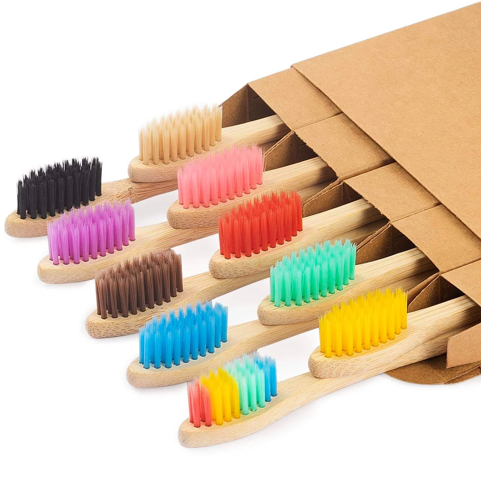 Soft Toothbrush Wood Reusable Biodegradable Hotel Eco Tooth Brush Bamboo with Packaging