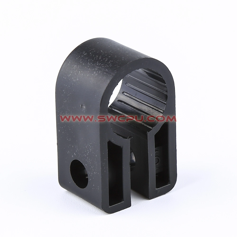 Auto Plastic Injection Fastener Spare Part Custom OEM Plastic Pipe Support Clamps / Tube Clips