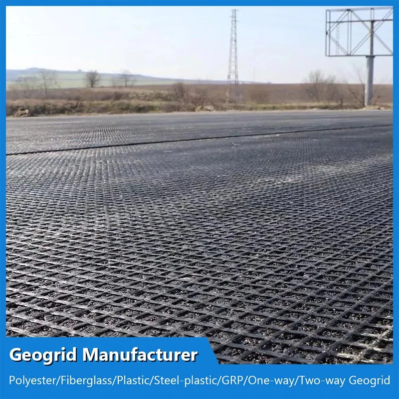 Soil Fiberglass Biaxial Geogrid Price Coated Bitumen Stabilization Grid